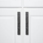 AmazonBasics Short Modern Cabinet Pull Handle 7.68in Length 6.3inch Hole Center Antique Silver 10Pack