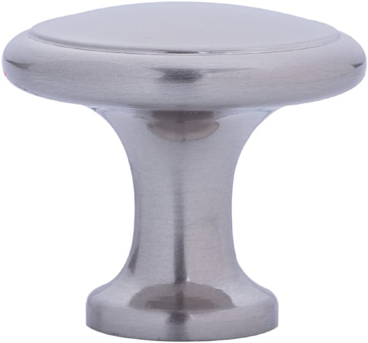 AmazonBasics Modern Top Ring Cabinet Knob 1.16in Diameter Satin Nickel 10Pack Main image
