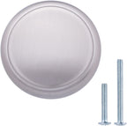 AmazonBasics Modern Top Ring Cabinet Knob 1.16in Diameter Satin Nickel 10Pack