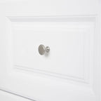 AmazonBasics Modern Top Ring Cabinet Knob 1.16in Diameter Satin Nickel 10Pack