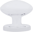 AmazonBasics Football Cabinet Knob 1.38in Diameter Polished Chrome 10Pack