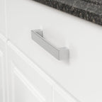 Amazon Basics Short Modern Cabinet Pull Handle 10-Pack Polished Chrome
