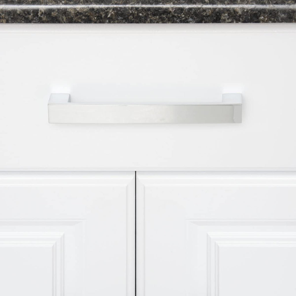 Amazon Basics Short Modern Cabinet Pull Handle 10-Pack Satin Nickel