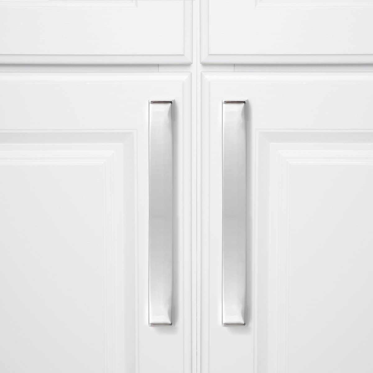 Amazon Basics Short Modern Cabinet Pull Handle 10-Pack Satin Nickel
