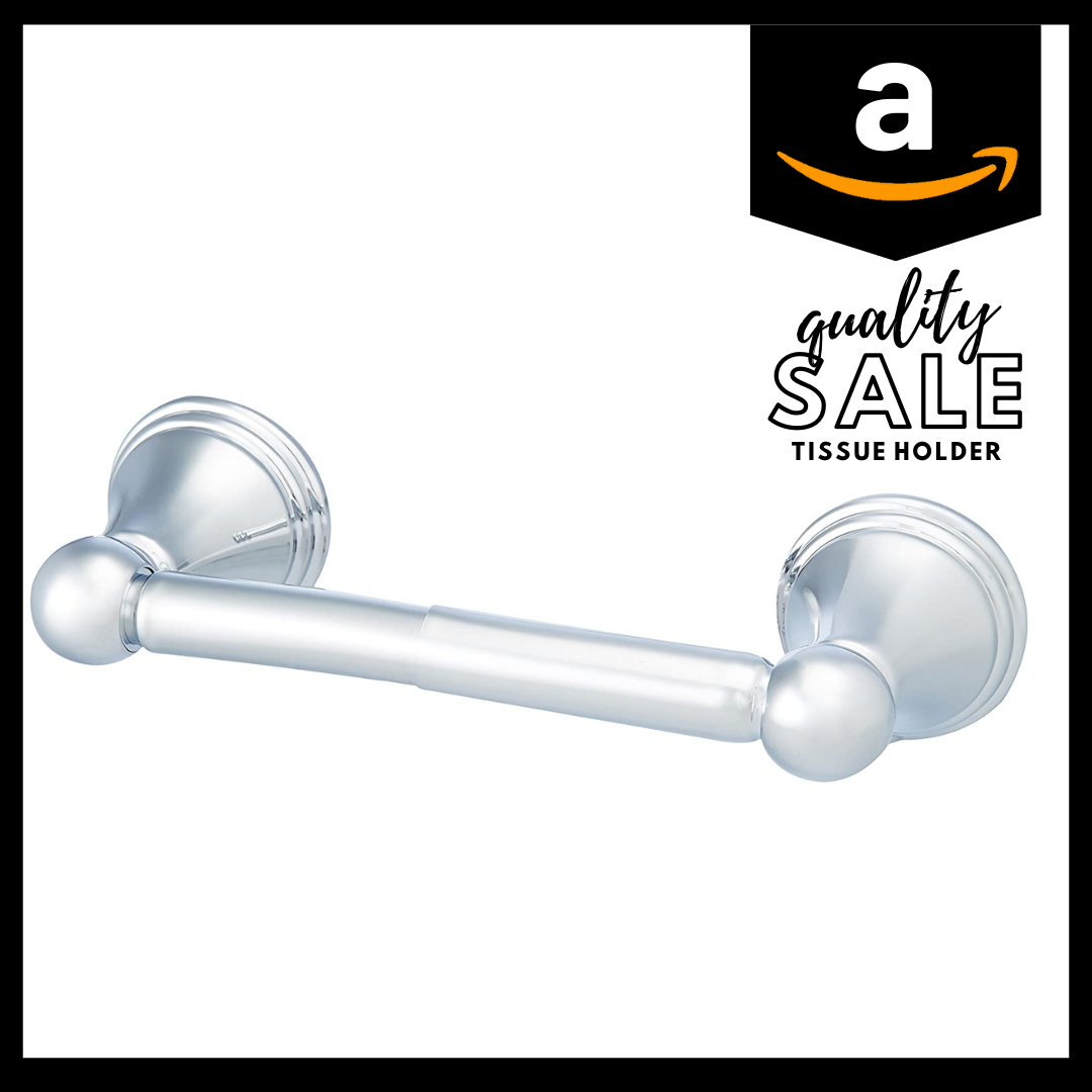 AmazonBasics Modern Standard Toilet Paper Holder - Chrome Main image