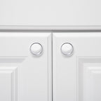 Amazon Basics Modern Top Ring Cabinet Knob 1.16Inch Diameter Polished Chrome 10Pack