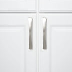 Amazon Basics Thick Modern Curved Cabinet Handle  6.5-inch Length Satin Nickel 10-Pack