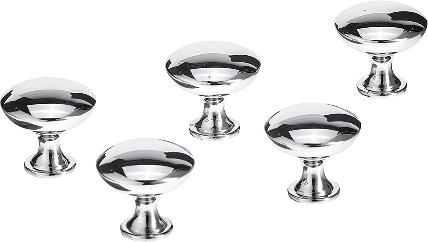 AmazonBasics Round Cabinet Knob 1.18 Diameter, Polished Chrome  25Pack Secondary image