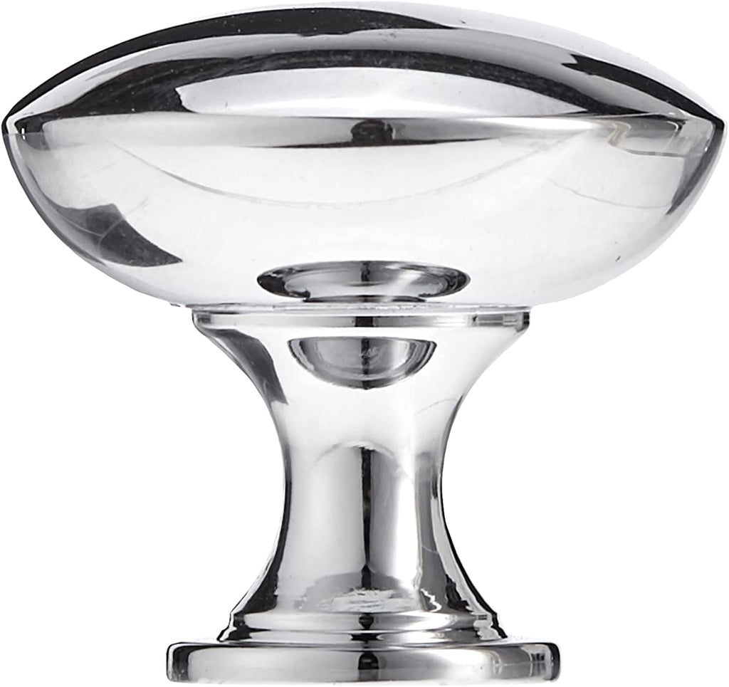 AmazonBasics Round Cabinet Knob 1.18 Diameter, Polished Chrome  25Pack