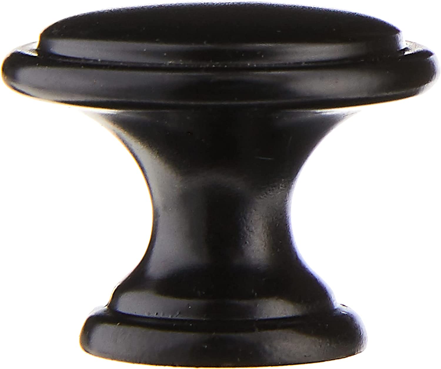 AmazonBasics Button Mushroom Cabinet Knob 1.25in Diameter Flat Black 25Pack Secondary image