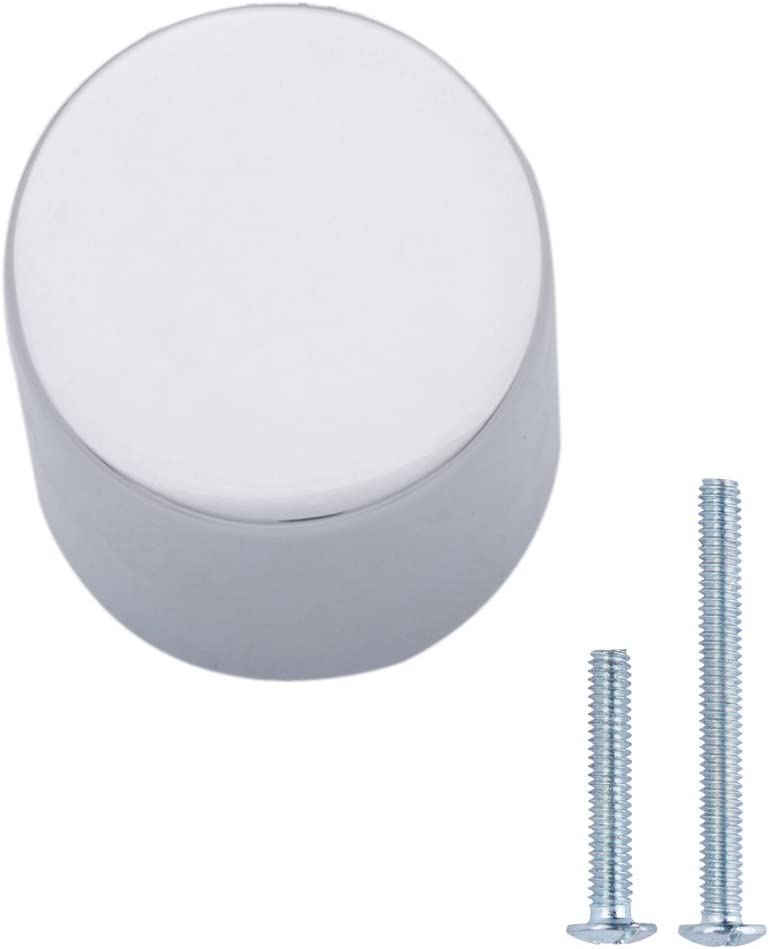 AmazonBasics AB800PC10 Cabinet Knob 0.75in Diameter Polished Chrome 10Pack Main image