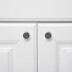 AmazonBasics Whistle Cabinet Knob 0.75inch Diameter Antique Silver 10Pack