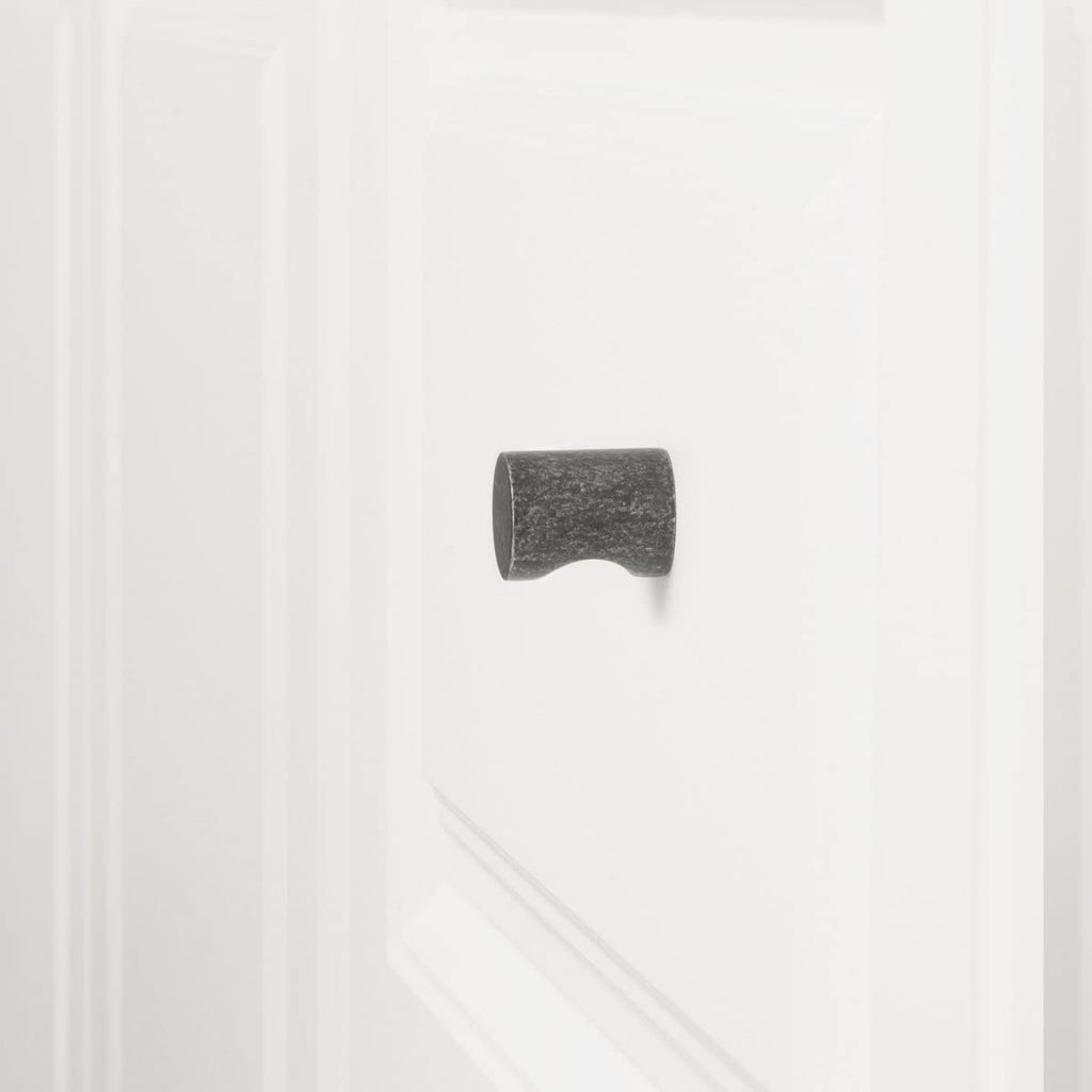 AmazonBasics Whistle Cabinet Knob 0.75inch Diameter Antique Silver 10Pack