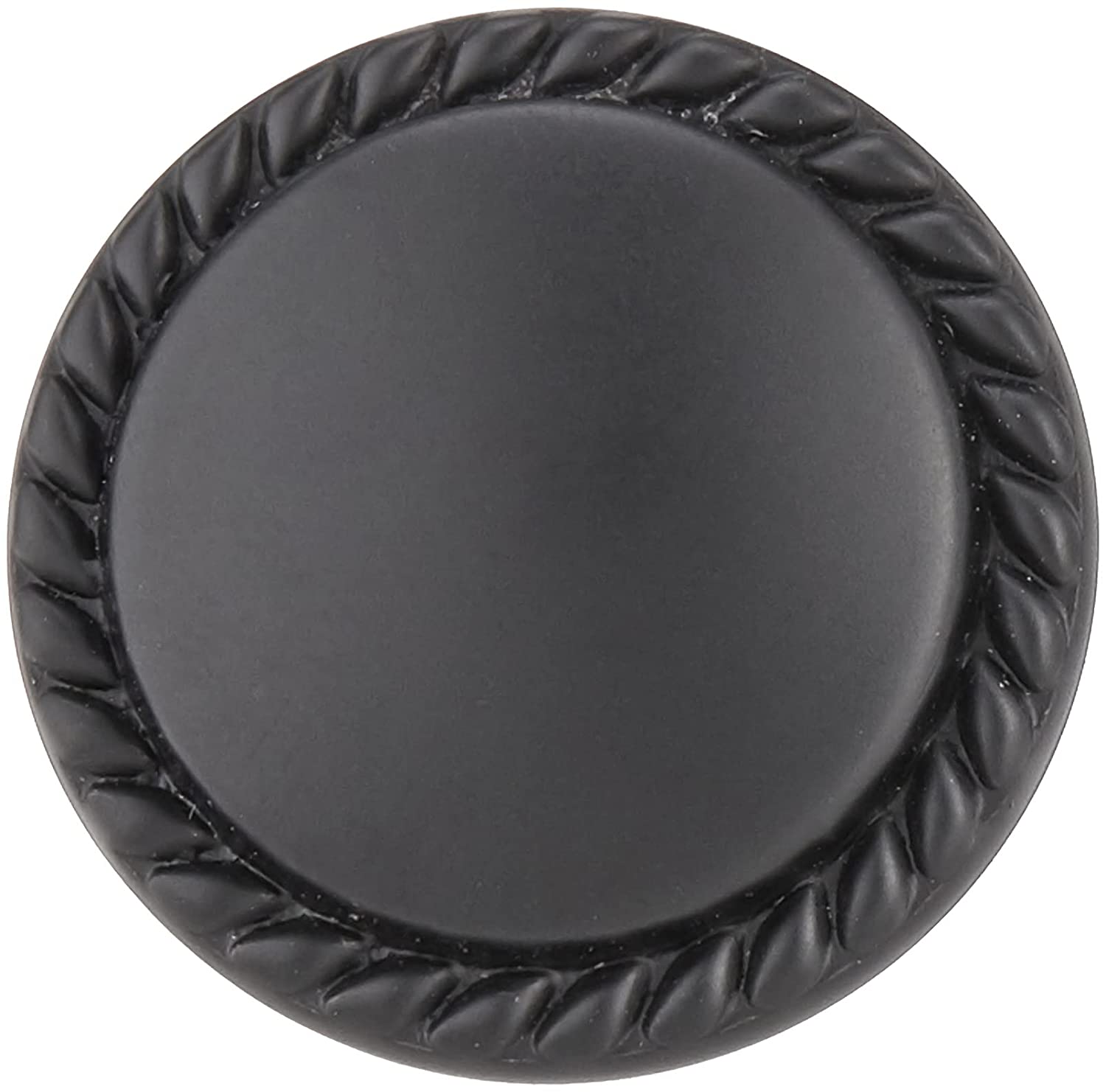 AmazonBasics Round Braided Cabinet Knob 1.25in Diameter Flat Black 25Pack Secondary image