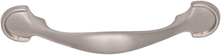 AmazonBasics Rounded Foot Cabinet Handle 4.63in Length 3in Hole Center Satin Nickel 10Pack Main image