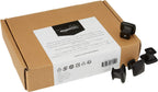 AmazonBasics Traditional Square Cabinet Knob 1.25in Diameter Flat Black 25Pack