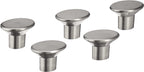 AmazonBasics Flat Round Cabinet Knob 1.44in Diameter Satin Nickel 25Pack