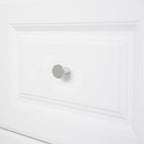 AmazonBasics AB1400PC10 Flat Oval Cabinet Knob 1.44in Diameter Polished Chrome 10Pack