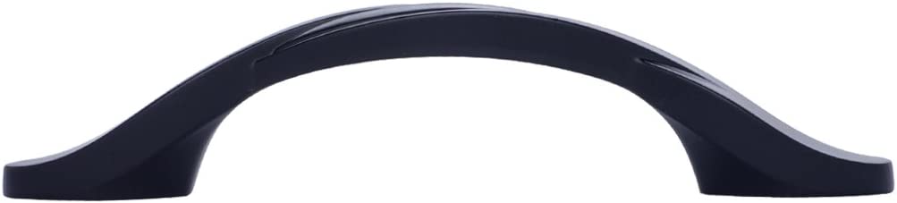 AmazonBasics Twisted Cabinet Handle 4.5in Length 3in Hole Center Flat Black 10Pack
