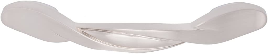 AmazonBasics Twisted Cabinet Handle 4.5in Length 3in Hole Center Satin Nickel 10Pack Secondary image