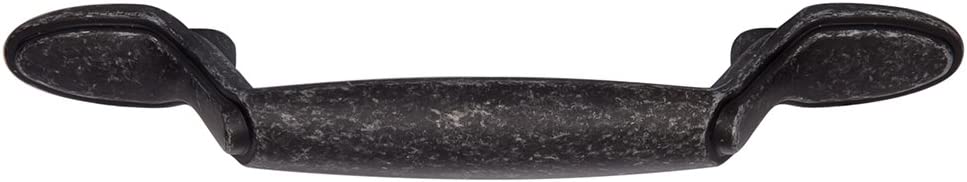 AmazonBasics Spoon Foot Cabinet Handle 5.12in Length 3in Hole Center Antique Silver 10Pack Secondary image