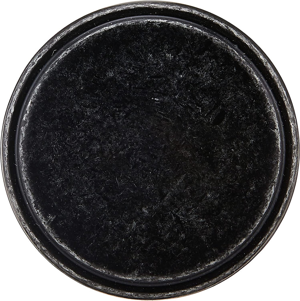 AmazonBasics Modern Wide Top Ring Cabinet Knob 1.52in Diameter Antique Silver 25Pack