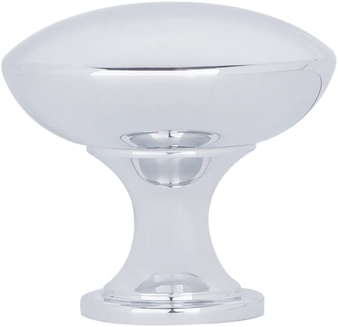 AmazonBasics Round Cabinet Knob 1.18in Diameter Polished Chrome 10Pack Main image