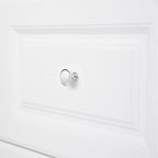 AmazonBasics Round Cabinet Knob 1.18in Diameter Polished Chrome 10Pack