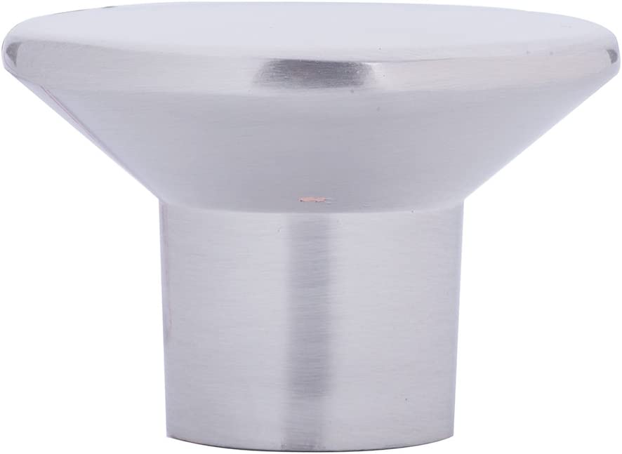 AmazonBasics Flat Round Cabinet Knob 1.44in Diameter Satin Nickel 10Pack Secondary image