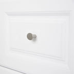 AmazonBasics Flat Round Cabinet Knob 1.44in Diameter Satin Nickel 10Pack