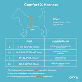 Gooby Comfort X Head In Harness Black Medium