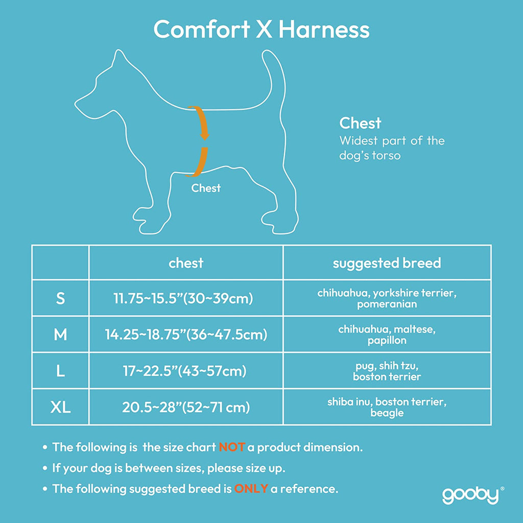 Gooby Comfort X Step In Harness Red Small