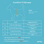 Gooby Comfort X Step In Harness Red Small
