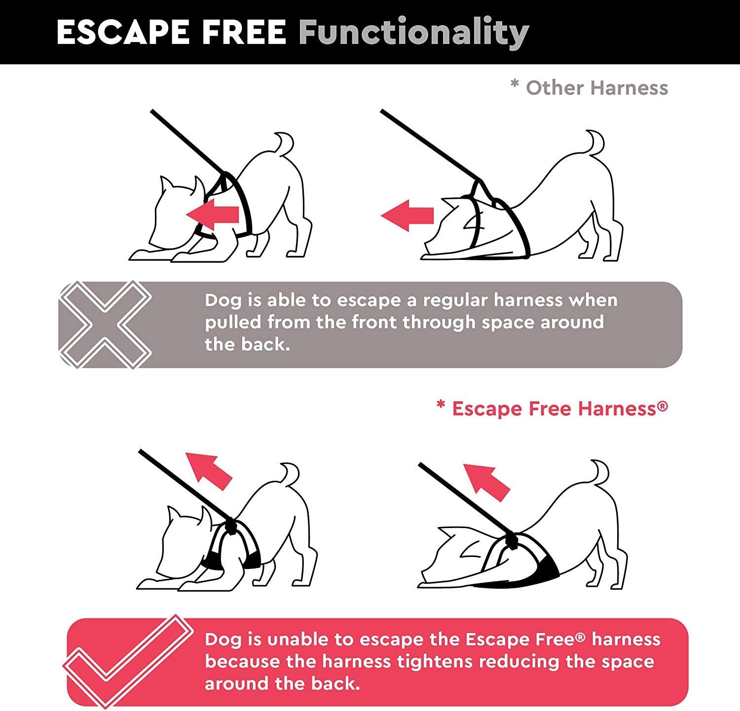 Gooby Escape Free Sport Harness Turquoise Small