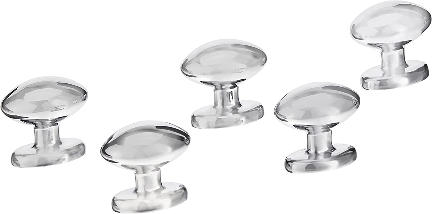 AmazonBasics Football Cabinet Knob, Polished Chrome 25-Pack Secondary image