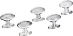 AmazonBasics Football Cabinet Knob, Polished Chrome 25-Pack