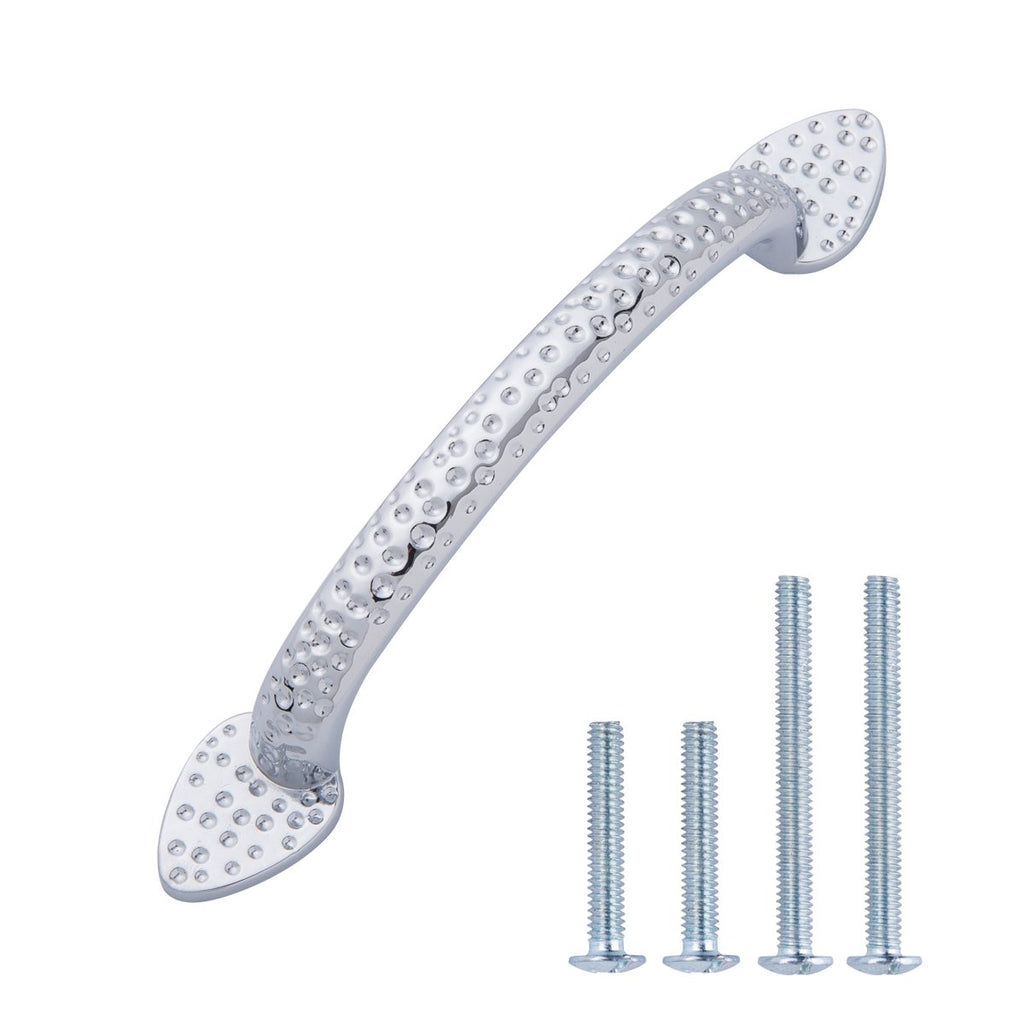 AmazonBasics Triangle Foot Cabinet Handle, 5.5 Length  Polished Chrome, 10-Pack