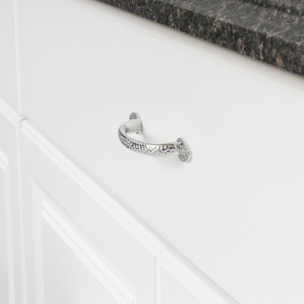 AmazonBasics Triangle Foot Cabinet Handle, 5.5 Length  Polished Chrome, 10-Pack