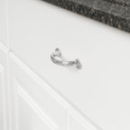AmazonBasics Triangle Foot Cabinet Handle, 5.5 Length  Polished Chrome, 10-Pack