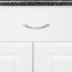 AmazonBasics Triangle Foot Cabinet Handle, 5.5 Length  Polished Chrome, 10-Pack