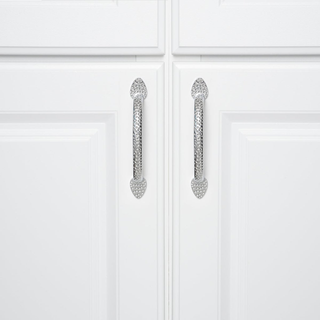 AmazonBasics Triangle Foot Cabinet Handle, 5.5 Length  Polished Chrome, 10-Pack