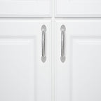 AmazonBasics Triangle Foot Cabinet Handle, 5.5 Length  Polished Chrome, 10-Pack