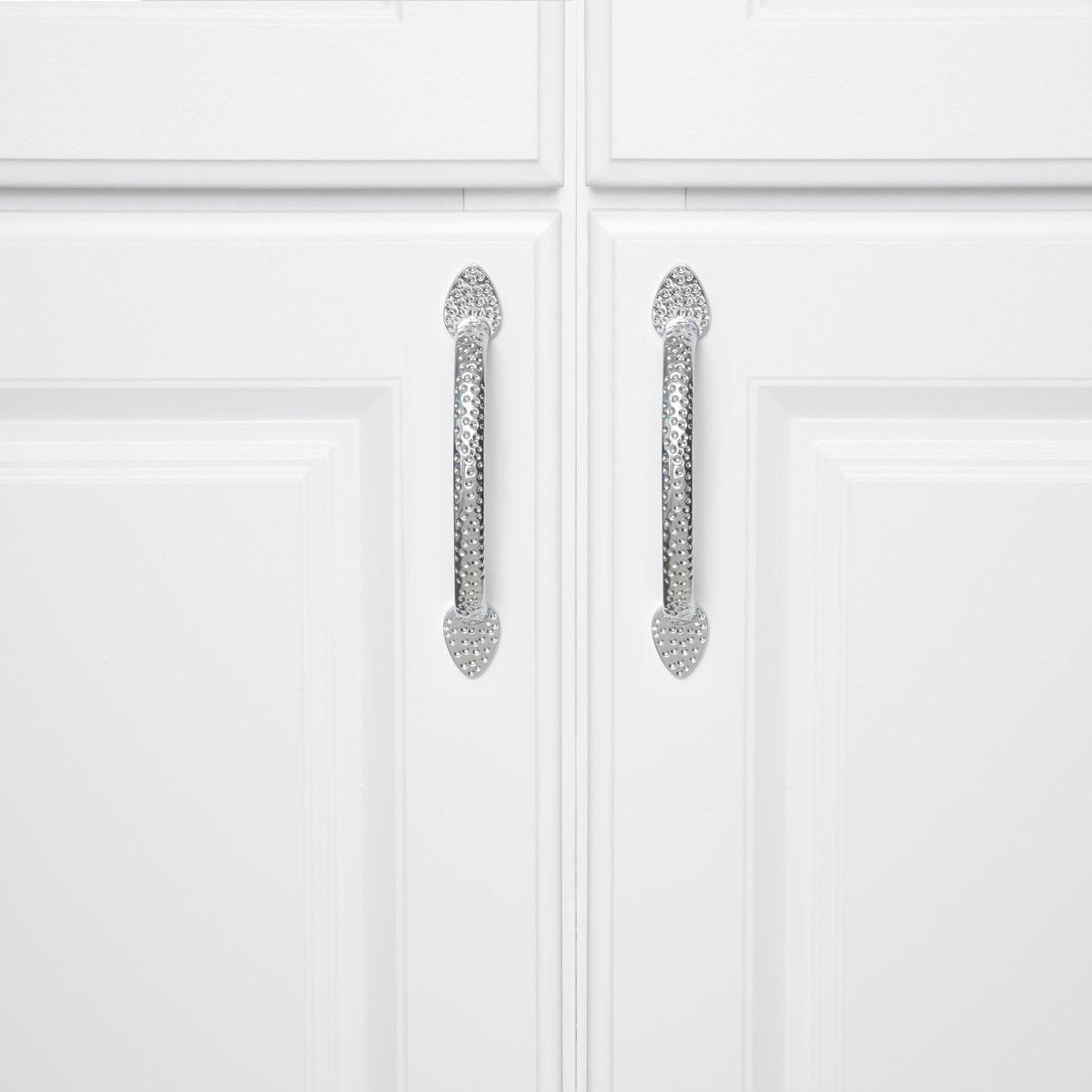 AmazonBasics Triangle Foot Cabinet Handle, 5.5 Length  Polished Chrome, 10-Pack