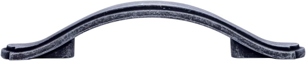 AmazonBasics Traditional Craftsman Cabinet Handle, Antique Silver 10-Pack