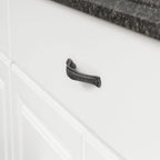AmazonBasics Traditional Craftsman Cabinet Handle, Antique Silver 10-Pack