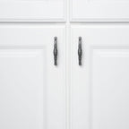 AmazonBasics Traditional Drawer Cabinet Handle, Antique Silver 10-Pack