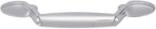 AmazonBasics Spoon Foot Cabinet Handle,  Polished Chrome  10-Pack