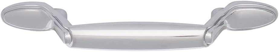 AmazonBasics Spoon Foot Cabinet Handle,  Polished Chrome  10-Pack