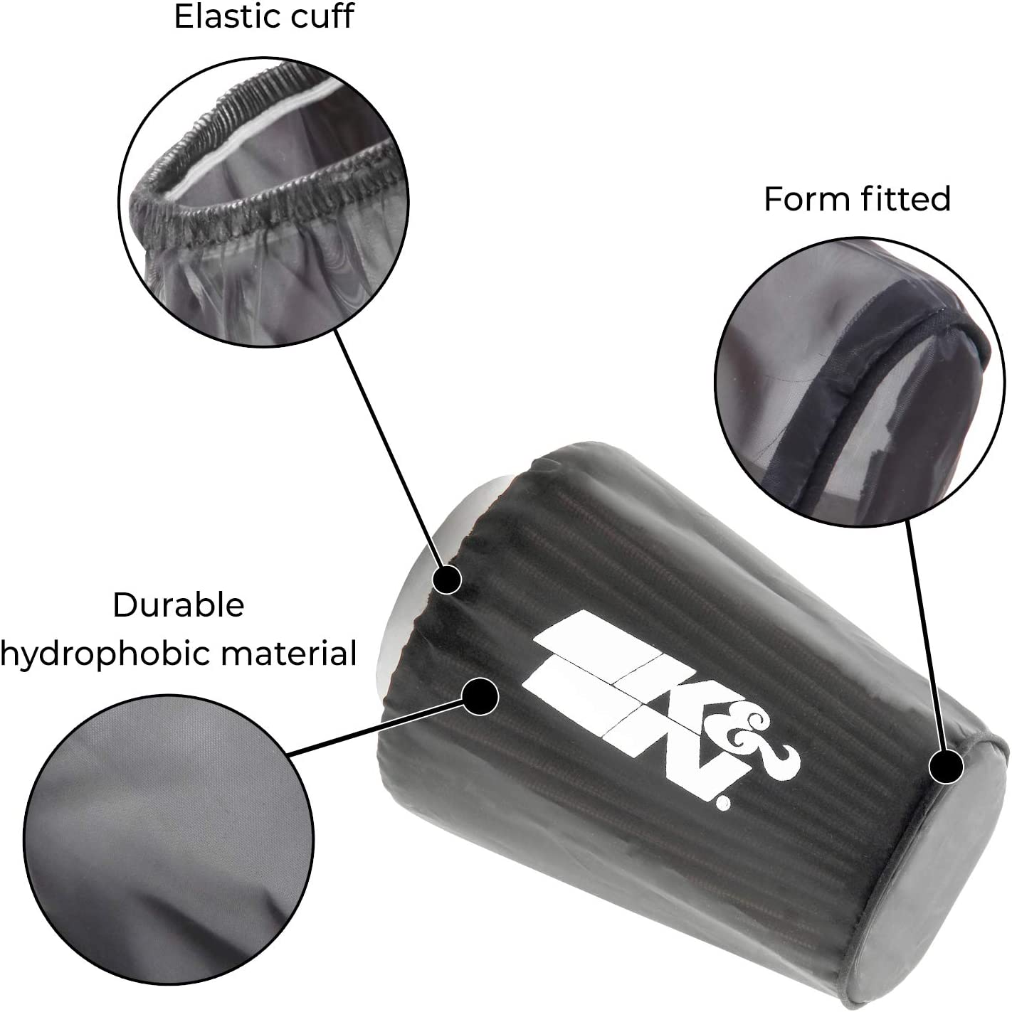 K&N RX4990DK Black Drycharger Filter Wrap For K&N 57S9500 Filter Main image