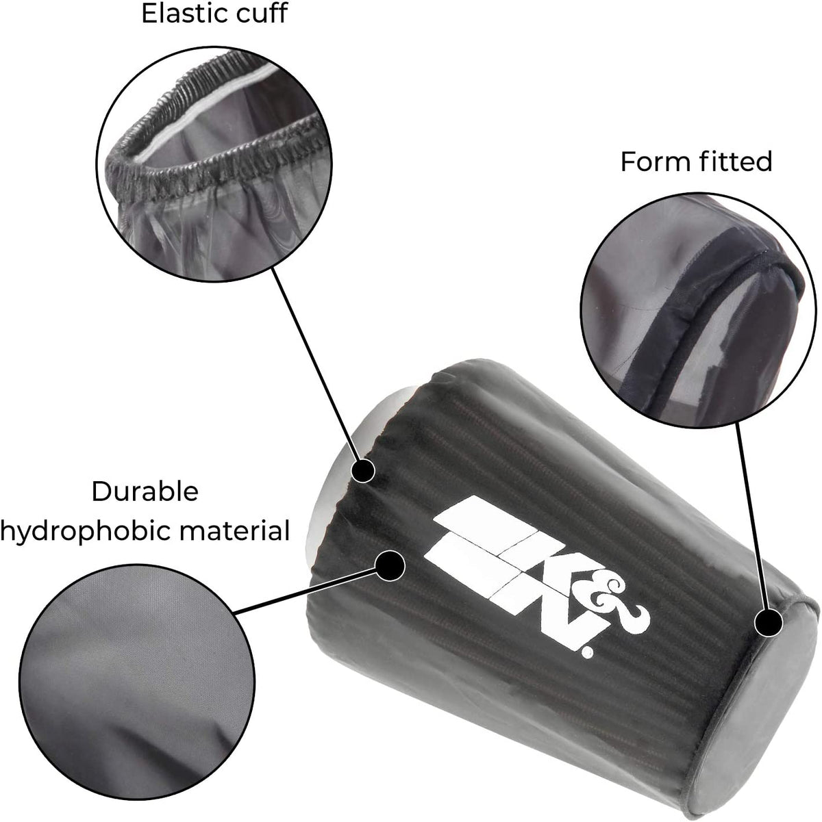 K&N RX4990DK Black Drycharger Filter Wrap For K&N 57S9500 Filter